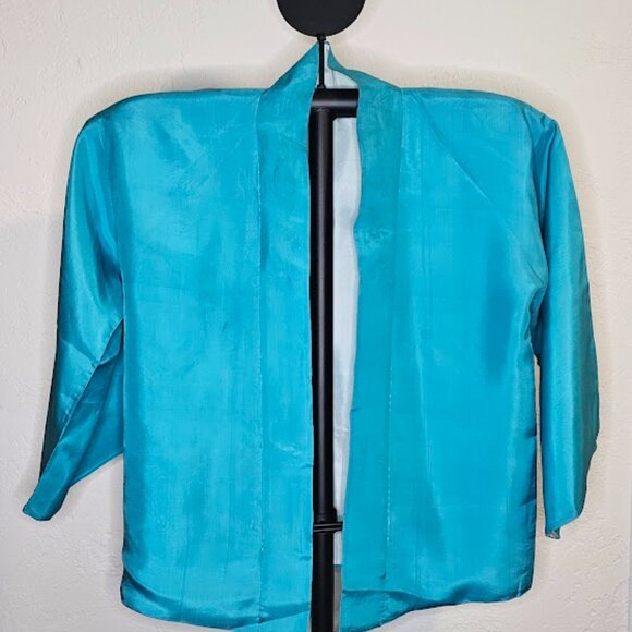 UNUSED Vintage Hand Made Silk Kimono, Happi Jacket. Reversable (24-1216) - Picture 2 of 7